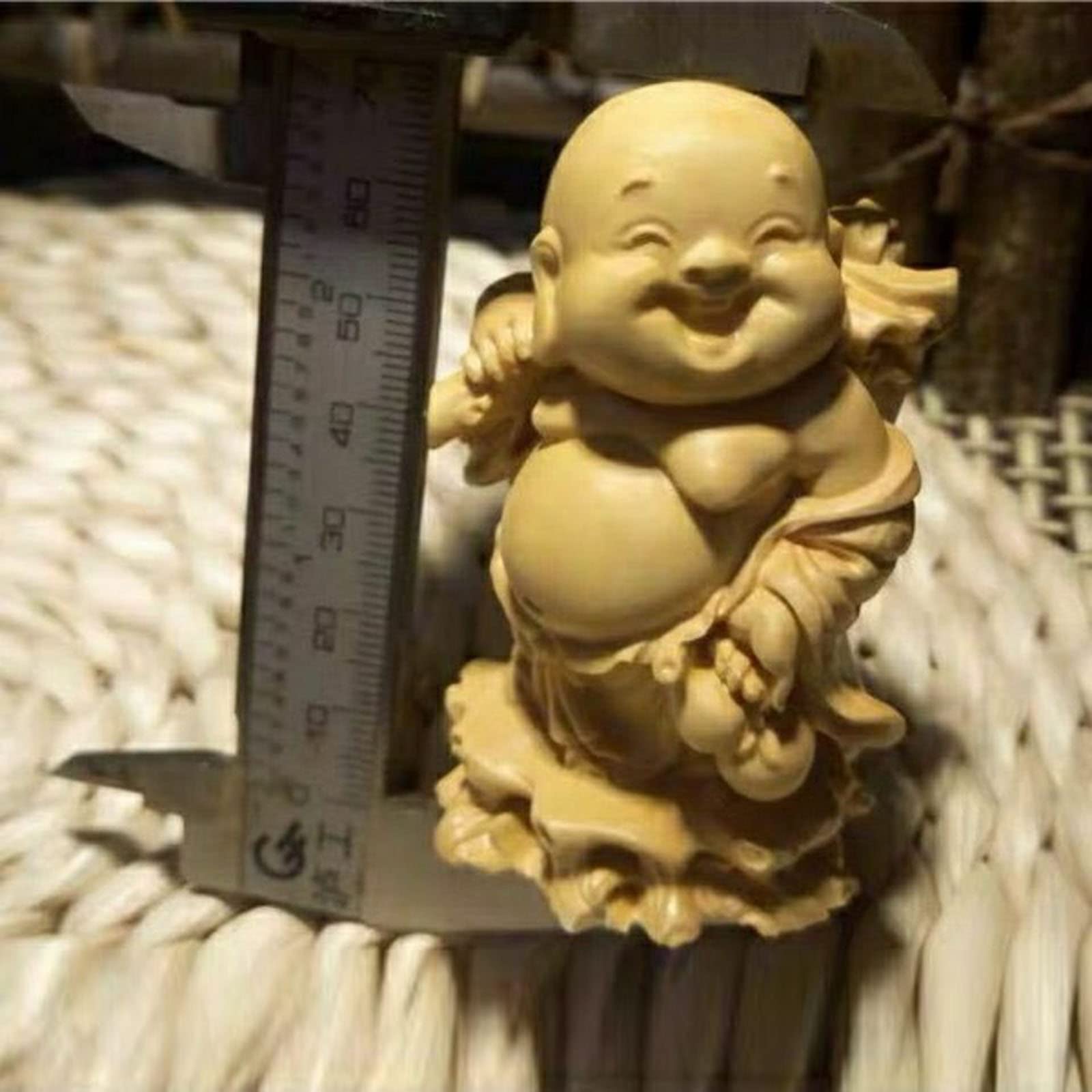 Amazon.co.jp: 木彫り 仏像 布袋様 置物 七福神 布袋 様 高級